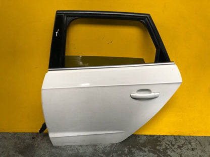 AUDI A3 8V MK3 DOOR PASSENGER SIDE REAR LEFT WITH GLASS IN WHITE