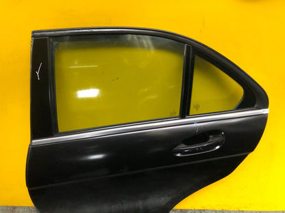 MERCEDES C CLASS W204 2008 - 2014 DOOR PASSENGER SIDE REAR LEFT WITH GLASS