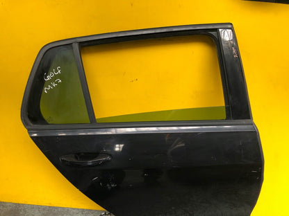 VOLKSWAGEN GOLF MK7 MK7.5 DOOR DRIVER SIDE REAR RIGHT WITH GLASS