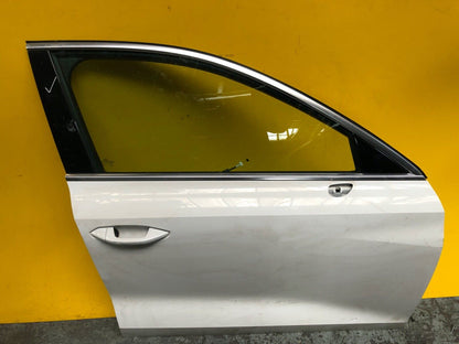 AUDI A3 8Y MK4 DOOR DRIVER SIDE FRONT RIGHT WITH GLASS IN WHITE