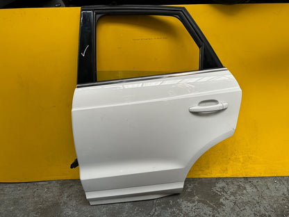 AUDI Q3 8U MK1 DOOR PASSENGER SIDE REAR LEFT WITH GLASS IN WHITE