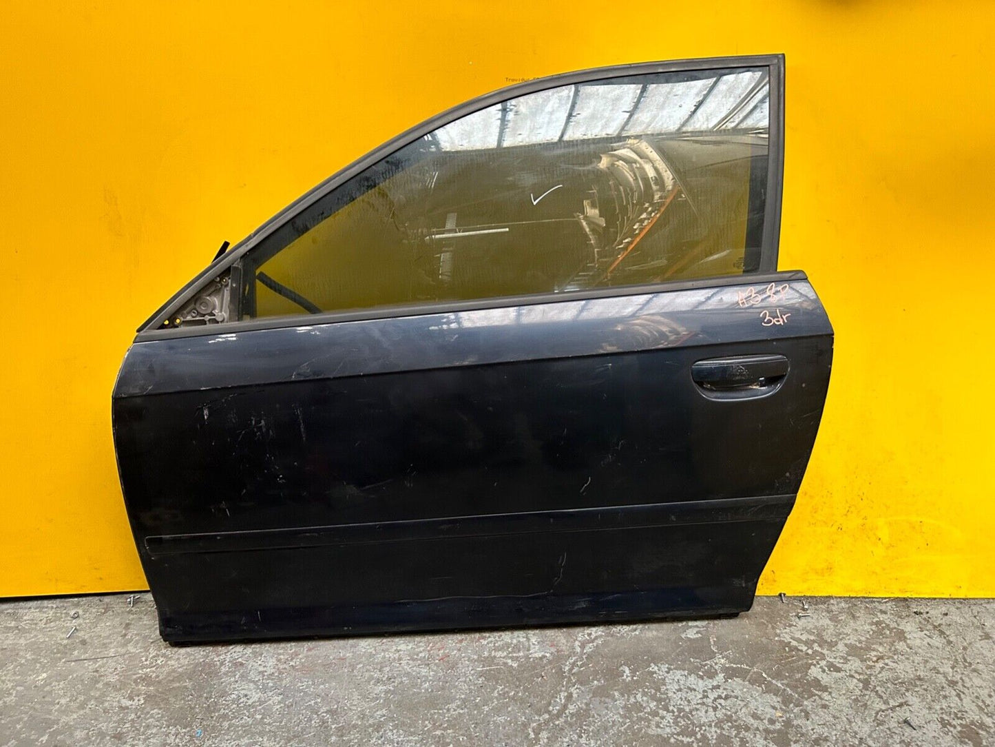 AUDI A3 8P 2003 - 2012 DOOR PASSENGER SIDE LEFT WITH GLASS IN BLUE