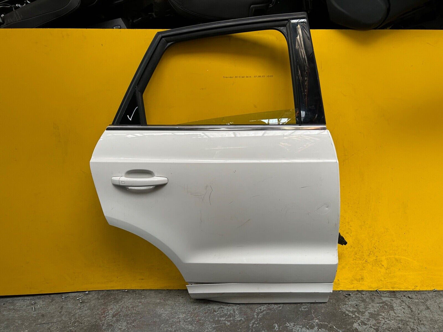 AUDI Q3 8U MK1 DOOR DRIVER SIDE REAR RIGHT WITH GLASS IN WHITE