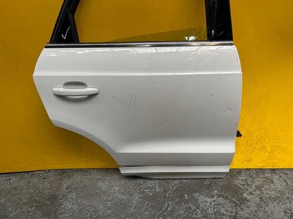 AUDI Q3 8U MK1 DOOR DRIVER SIDE REAR RIGHT WITH GLASS IN WHITE