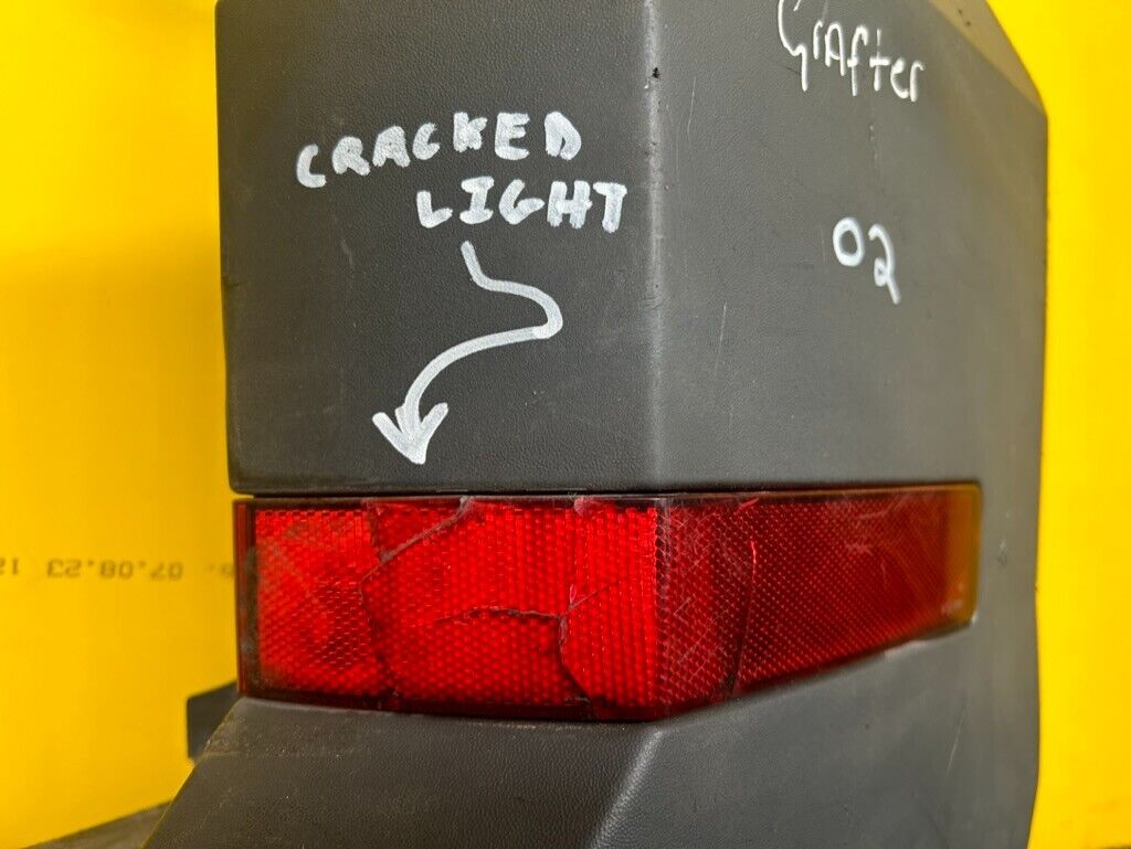 VW CRAFTER REAR BUMPER CORNER RIGHT DRIVER SIDE 2017 - 2021 7C0807322B DAMAGE