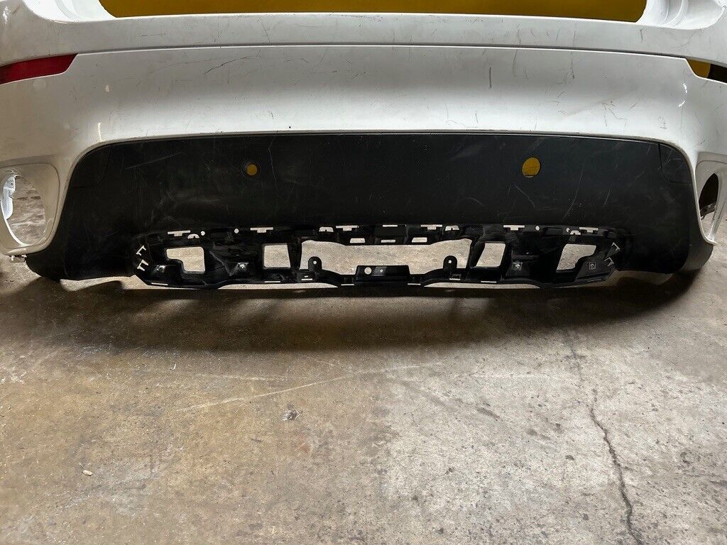 BMW X6 MK1 M SPORT E71 2007 - 2014 REAR BUMPER WITH PDC HOLES + DIFFUSER GENUINE