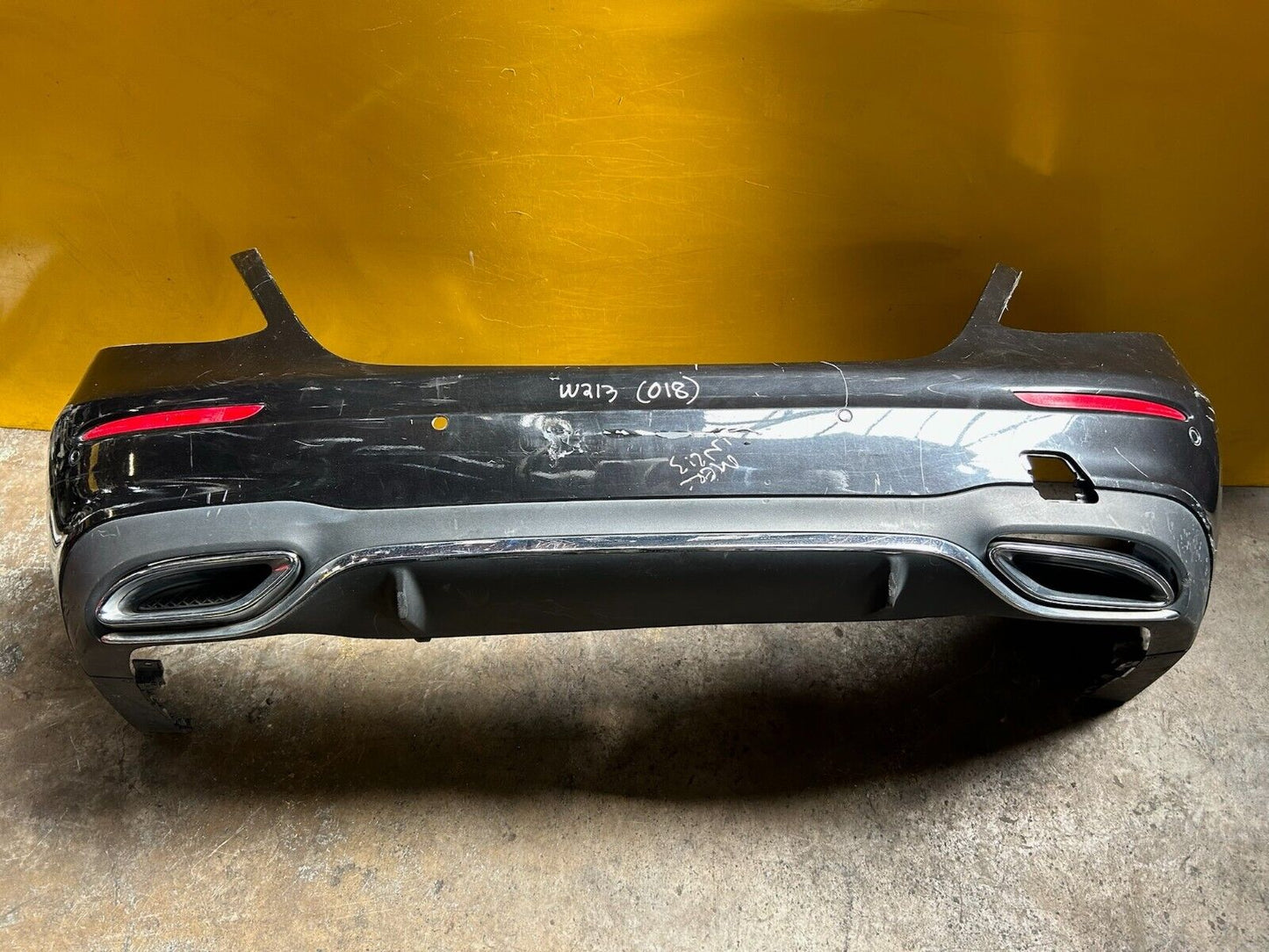 MERCEDES BENZ E CLASS AMG LINE W213 2016-2020 REAR BUMPER COMPLETE WITH DIFFUSER