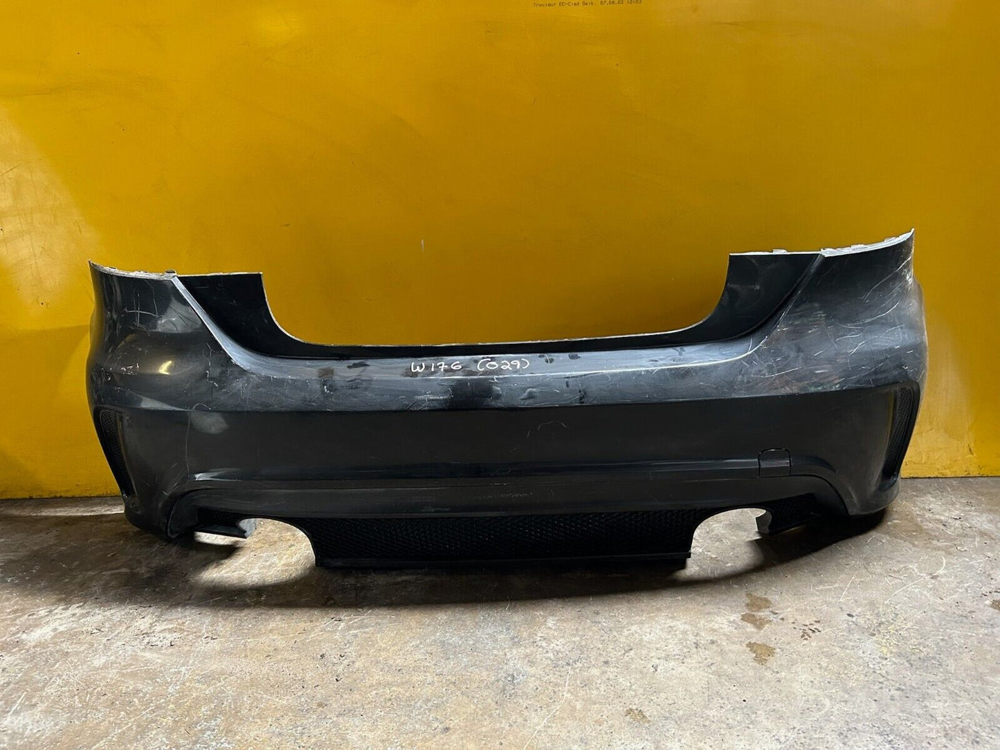 MERCEDES BENZ A CLASS AMG LINE W176 2013 - 2015 REAR BUMPER COMPLETE WITHOUT PDC