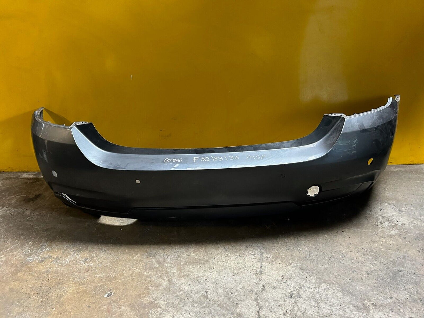 BMW 4 SERIES F32 F33 F36 M SPORT 2016 REAR BUMPER WITH PDC GENUINE COMPLETE