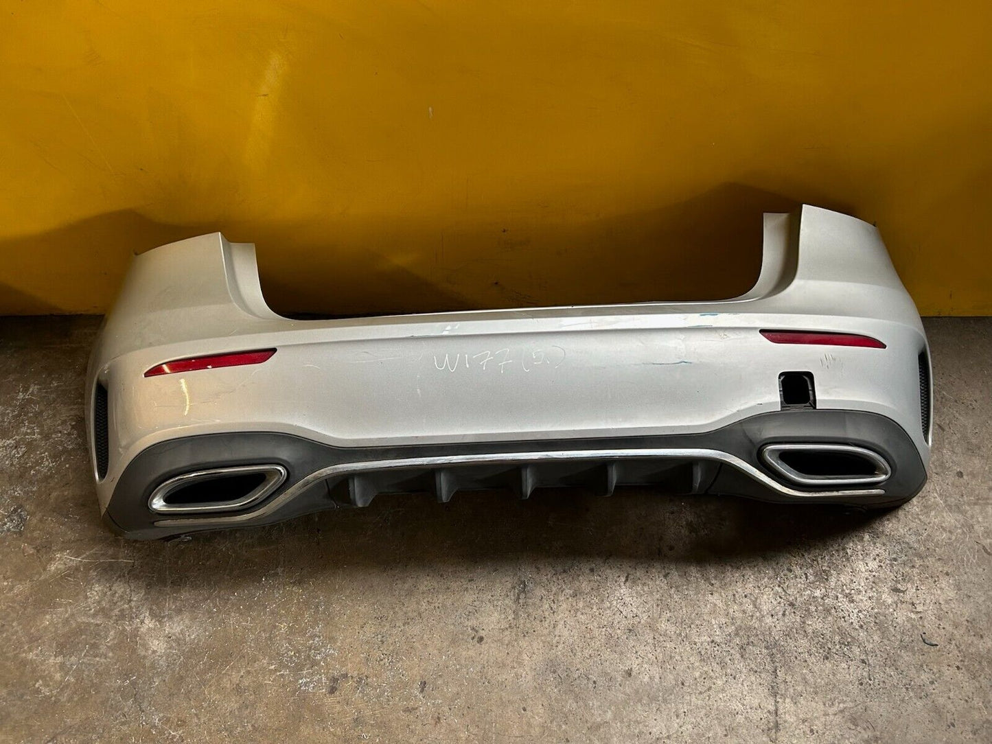 MERCEDES BENZ A CLASS W177 2018 - 2023 REAR BUMPER COMPLETE NO PDC GENUINE