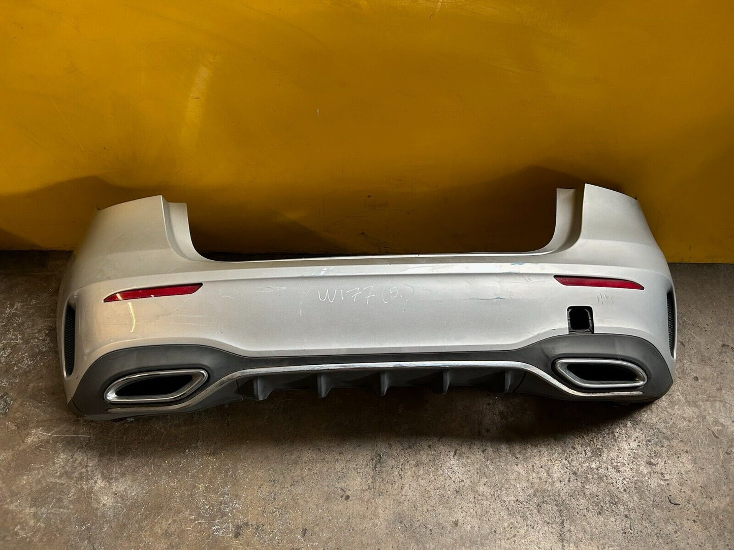 MERCEDES BENZ A CLASS W177 2018 - 2023 REAR BUMPER COMPLETE NO PDC GENUINE