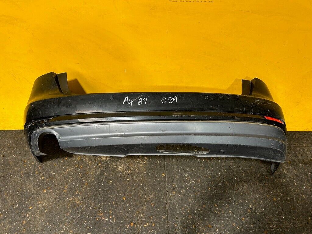 AUDI A4 AVANT ESTATE SPORT B9 2016 - 2019 REAR BUMPER COMPLETE WITH PDC SENSORS