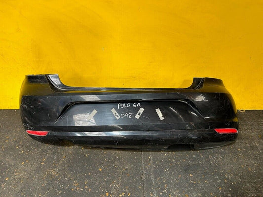 VOLKSWAGEN POLO 6C 2014 - 2018 REAR BUMPER COMPLETE NO PDC GENUINE