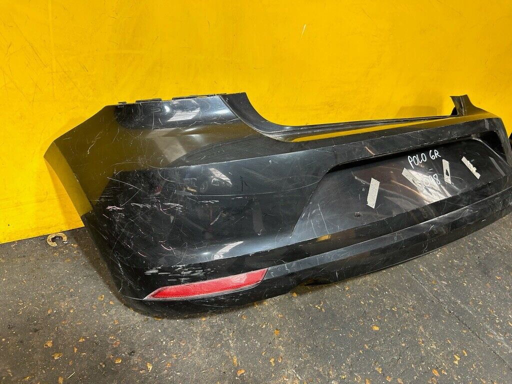 VOLKSWAGEN POLO 6C 2014 - 2018 REAR BUMPER COMPLETE NO PDC GENUINE