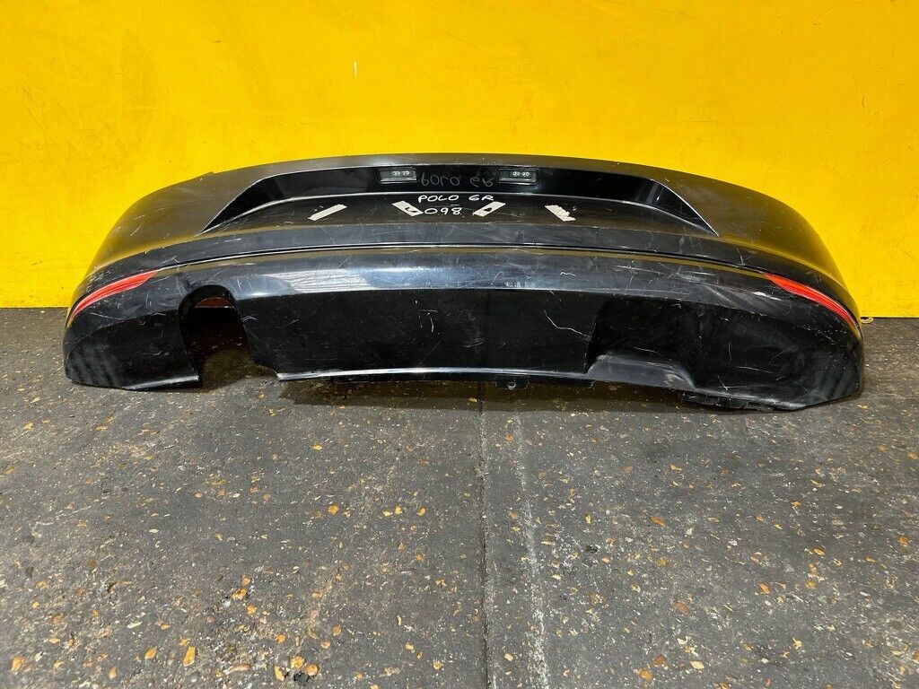 VOLKSWAGEN POLO 6C 2014 - 2018 REAR BUMPER COMPLETE NO PDC GENUINE